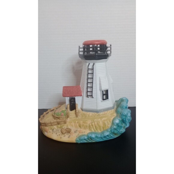 2003 PARTY LITE EXCLUSIVE "PLYMOUTH LIGHT" PORCELAIN CANDLE HOLDER - Picture 1 of 5